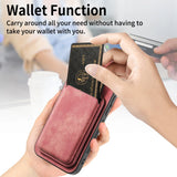 SoftGrip Snap-on Wallet PU Leather iPhone Case-Exoticase-Exoticase