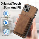 SoftGrip Snap-on Wallet PU Leather iPhone Case-Exoticase-Exoticase