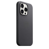 SoftTouch Woven Magsafe iPhone Case-Exoticase-For iPhone 15 Pro Max-Black-