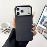 SoftTouch Woven Magsafe iPhone Case-Exoticase-iPhone 17 Pro Max-Black-Exoticase