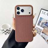 SoftTouch Woven Magsafe iPhone Case-Exoticase-iPhone 17 Pro Max-Brown-Exoticase
