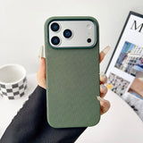 SoftTouch Woven Magsafe iPhone Case-Exoticase-iPhone 17 Pro Max-Green-Exoticase