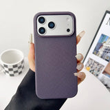 SoftTouch Woven Magsafe iPhone Case-Exoticase-iPhone 17 Pro Max-Purple-Exoticase