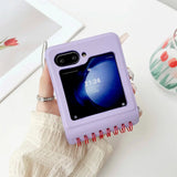 Spiral Notebook Style Samsung Galaxy Z Flip Case-Exoticase-Exoticase