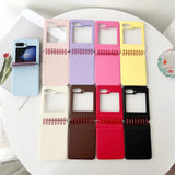 Spiral Notebook Style Samsung Galaxy Z Flip Case-Exoticase-Exoticase