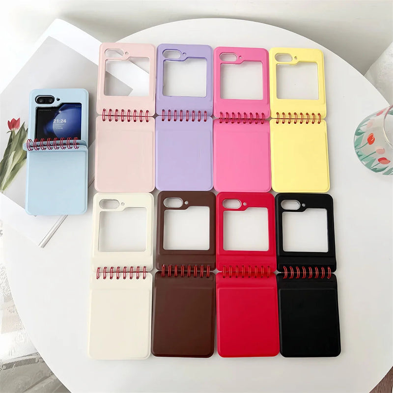 Spiral Notebook Style Samsung Galaxy Z Flip Case-Exoticase-Exoticase