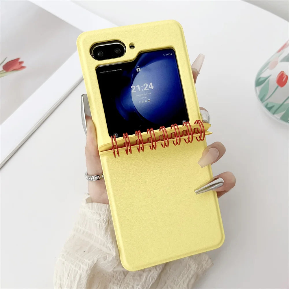 Spiral Notebook Style Samsung Galaxy Z Flip Case – Exoticase Spiral Notebook Style Samsung Galaxy Z Flip Case – Exoticase