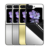 Stainless Steel Pattern Samsung Z Flip Case-Exoticase-