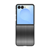 Stainless Steel Pattern Samsung Z Flip Case-Exoticase-For Galaxy Z Flip 8-Black-Exoticase