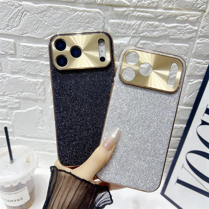 Starry Glitter Plated Camera Protect iPhone Case-Glitter iPhone Case-Exoticase-Exoticase