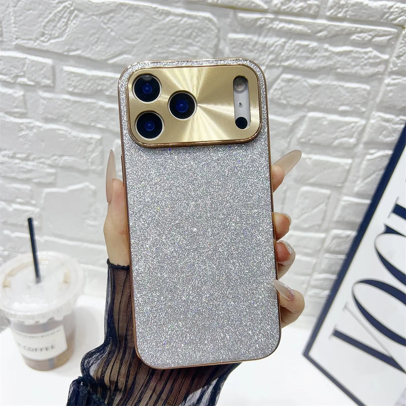 Starry Glitter Plated Camera Protect iPhone Case-Glitter iPhone Case-Exoticase-Exoticase