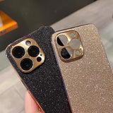 Starry Glitter Plated Camera Protect iPhone Case-Glitter iPhone Case-Exoticase-