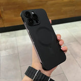 Steel Satin Edgeless Apple iPhone Case-Exoticase-for iPhone 16 Pro Max-Black-Exoticase