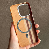 Striped Carbon Fiber Pattern iPhone Case-Exoticase-Exoticase