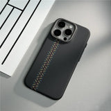 Striped Carbon Fiber Pattern iPhone Case-Exoticase-For iPhone 16 Pro Max-ZigZag-Exoticase