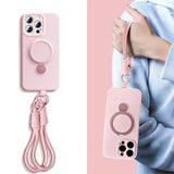 Swivel Metal Ring Silicone iPhone Case with Strap-Exoticase-Exoticase