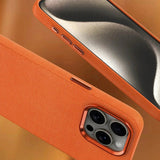 Synthetic Leather Metal Buttons Camera iPhone Case-Exoticase-Exoticase