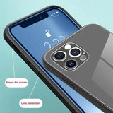 Tempered Glass Back iPhone Case With Strap-Exoticase-