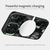 Thick Carbon Flakes Contrast Color iPhone Case-Exoticase-Exoticase