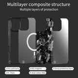 Thick Carbon Flakes Contrast Color iPhone Case-Exoticase-Exoticase