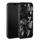 Thick Carbon Flakes Contrast Color iPhone Case-Exoticase-For iPhone 16 Pro Max-Black-Exoticase