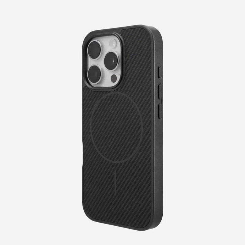 TitanGuard Premium Carbon Fiber iPhone Case-Exoticase-For iPhone 16 Pro Max-Black-Exoticase