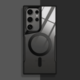Titanium Plated MagSafe Clear Samsung Galaxy Case-Exoticase-For S25 Ultra-Black-Exoticase