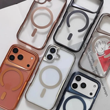 Titanium Plated MagSafe Clear iPhone Case-Exoticase-Exoticase