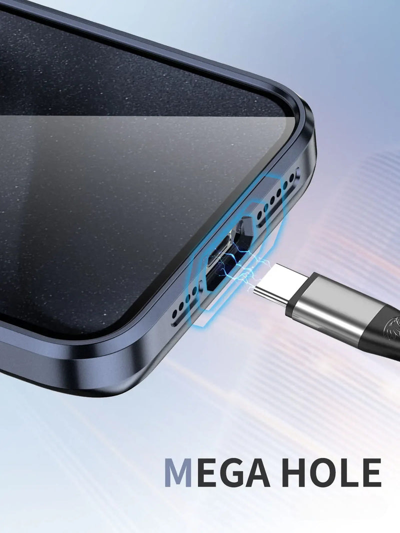 Titanium Plated MagSafe Clear iPhone Case-Exoticase-Exoticase