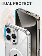 Titanium Plated MagSafe Clear iPhone Case-Exoticase-Exoticase