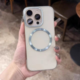 Translucent Plated Frameless Apple iPhone Case-Exoticase-For iPhone 16 Pro Max-Green-Exoticase