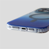 Transparent Gradient Magnetic Magsafe iPhone Case-Exoticase-