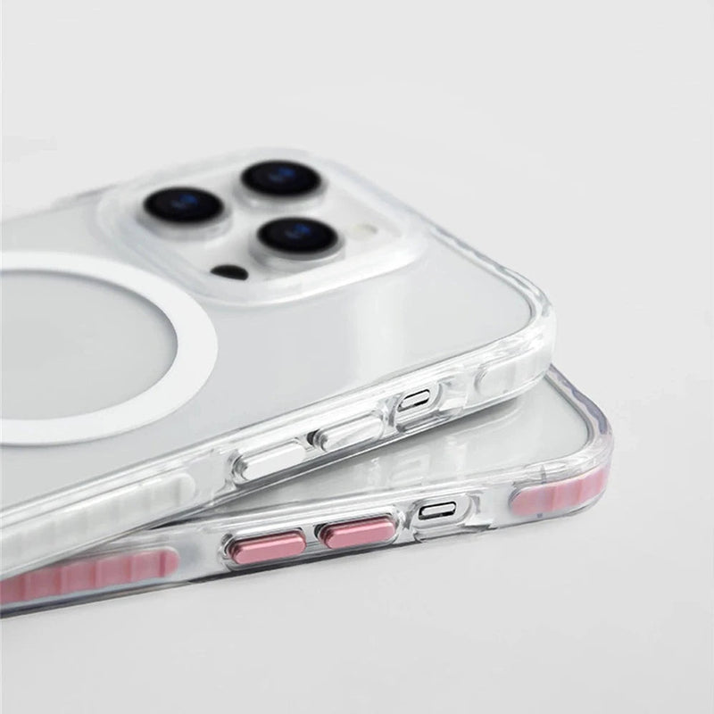 Transparent Gradient Magnetic Magsafe iPhone Case-Exoticase-Exoticase
