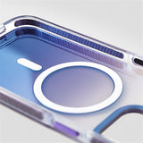 Transparent Gradient Magnetic Magsafe iPhone Case-Exoticase-