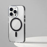 Transparent Gradient Magnetic Magsafe iPhone Case-Exoticase-For iPhone 15 Pro Max-Black Clear-Exoticase