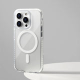 Transparent Gradient Magnetic Magsafe iPhone Case-Exoticase-For iPhone 15 Pro Max-White Clear-Exoticase