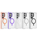 Transparent MagSafe Compatible Grippy Samsung Case-Exoticase-Exoticase
