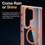 Transparent MagSafe Compatible Grippy Samsung Case-Exoticase-Exoticase