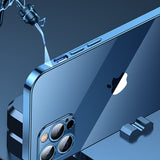 Transparent Plated Square iPhone Case-Exoticase-