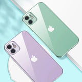 Transparent Plated Square iPhone Case-Exoticase-