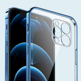 Transparent Plated Square iPhone Case-Exoticase-