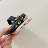 Trendy Finger Strap Textured iPhone Case-Exoticase-