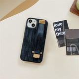 Trendy Finger Strap Textured iPhone Case-Exoticase-Exoticase