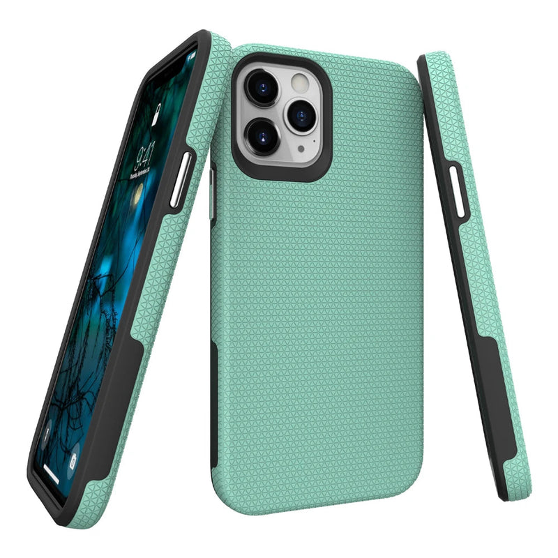 Triangle Grid Heavy Duty iPhone Case-Exoticase-for iPhone 15 Pro Max-Green-Exoticase