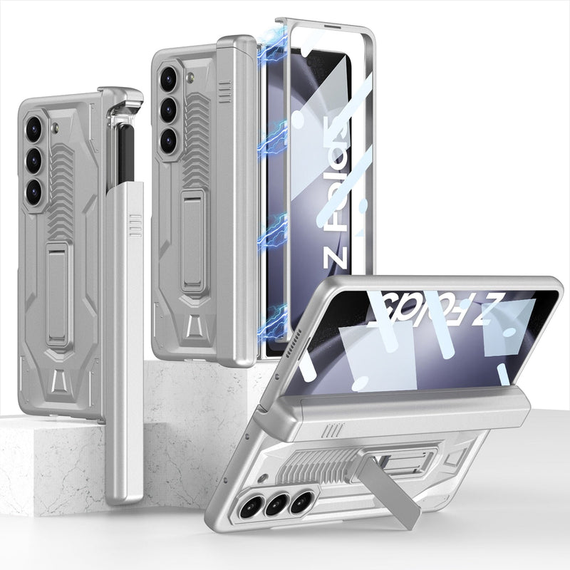 Ultimatia Complete Protection Samsung Galaxy Z Fold 5 Case-Exoticase-Silver-for Galaxy Z Fold 5-