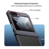 Shockproof Shell With Tempered Glass Samsung Galaxy Z Flip Case-Exoticase-