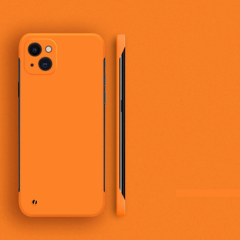 Ultra Thin Slim Frameless Apple iPhone Case, for iPhone 15 Pro Max / Orange Ultra Thin Slim Frameless Apple iPhone Case, for iPhone 15 Pro Max / Orange