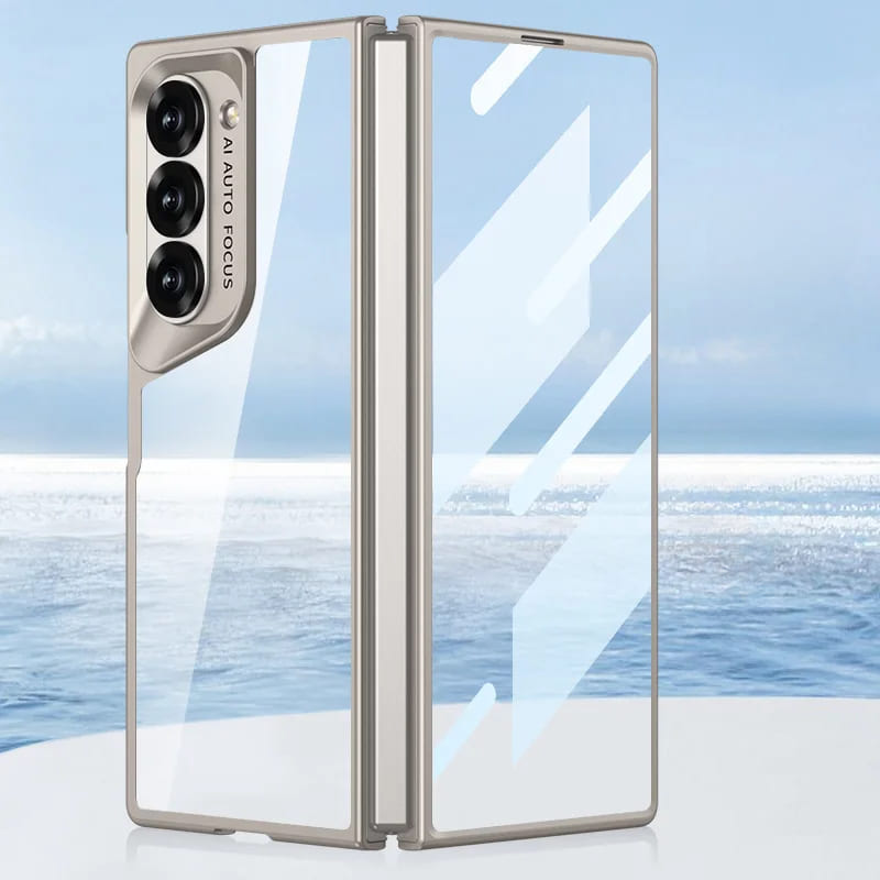 Ultra Thin Transparent Samsung Z Fold 6 Case-Exoticase-Titanium-Exoticase