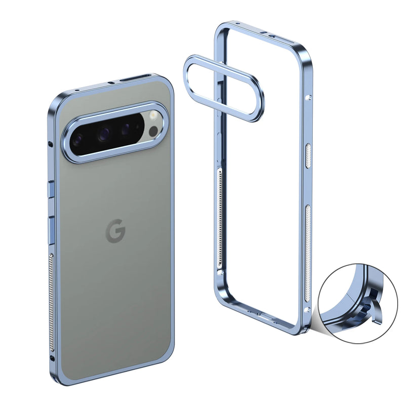 UltraSlim Alloy Cooling Pixel Bumper Frame-Exoticase-Blue-Google Pixel 9 Pro XL-Exoticase