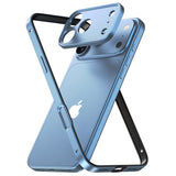 Ultralight Alloy Flat Lipless iPhone Bumper Frame-Exoticase-17 Pro Max Sierra Blue